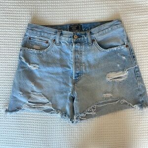 Abercrombie & Fitch Jean Shorts - High Rise 4” Short